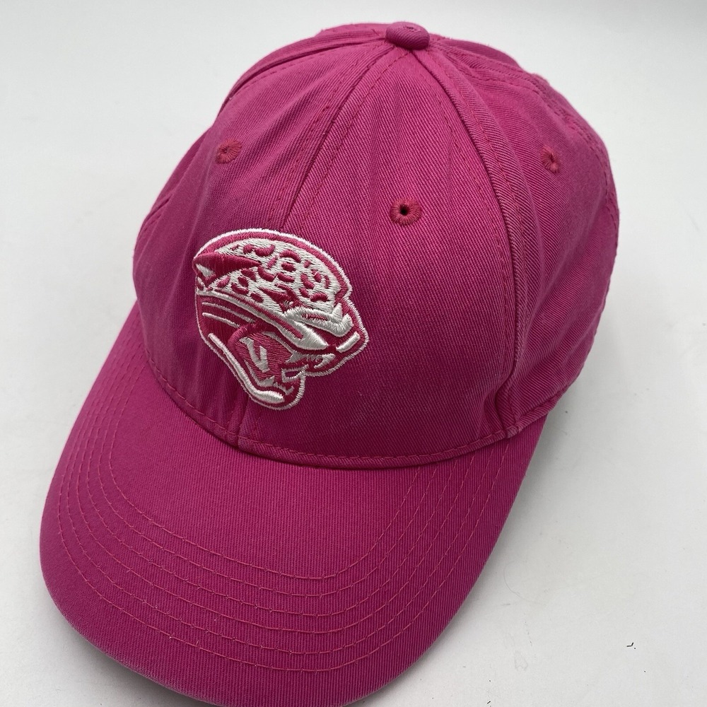 Jacksonville Jaguars Youth Hat Pink Cancer Awareness Strapback Adjustable NFL